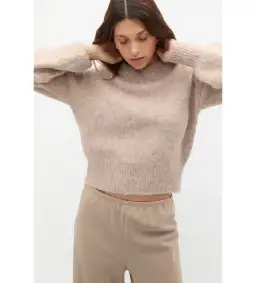 Seed Heritage Lofty Crew Neck Knit Cookie Marle Size XXL /AU 16  for rent on The Volte - image 2