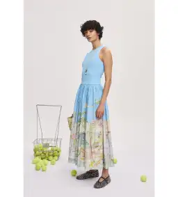 Alemais Anouk Tank Midi Dress Print Size AU  8 for rent on The Volte - image 4