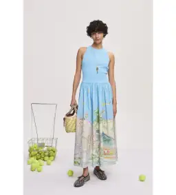 Alemais Anouk Tank Midi Dress Print Size 12 for rent on The Volte - image 1