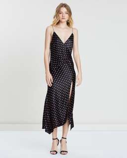 Bec & Bridge Kylie Midi Dress Black Print Size AU 8 for rent on The Volte - image 1
