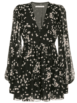 Camilla and Marc Gardin Mini Dress Floral Black Size 6 for rent on The Volte - image 5