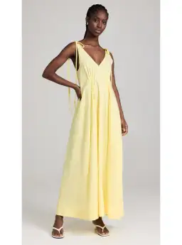 Lee Mathews Andy Maxi Dress Lemon Yellow Size 14