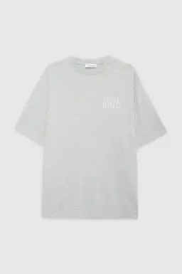 Anine Bing Myers T-Shirt Serif NY  Washed Heather Grey Size 6 for rent on The Volte - image 3
