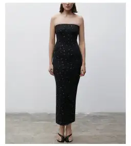 Paris Georgia Galaxy Maxi Dress Shrug Black Size AU 8 for rent on The Volte - image 3