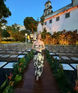 Camilla & Marc Kairi Midi Dress in Black Print Size 8 for rent on The Volte - image 3