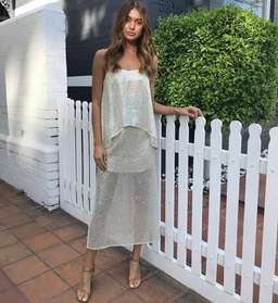 Manning Cartell Flash Bulb Metallic Dress Size 6