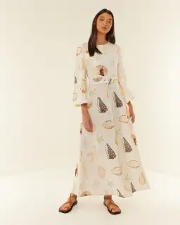 Palm Noosa Melrose Dress Shells Maxi Size AU 6