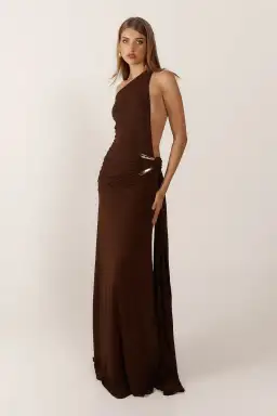 Ance Gria Gaia Gown Brown Size 6
