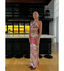 She is OLLÁ Ophelia Maxi Dress Victor Print Size AU 8 for rent on The Volte - image 2