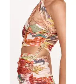 She is OLLÁ Ophelia Maxi Dress Victor Print Size AU 8 for rent on The Volte - image 7