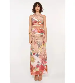 She is OLLÁ Ophelia Maxi Dress Victor Print Size AU 8 for rent on The Volte - image 1
