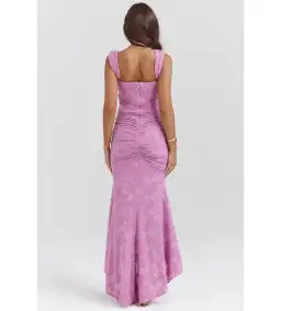 House of CB Cesca Maxi Dress Rose Pink Floral Size 8 for rent on The Volte - image 5
