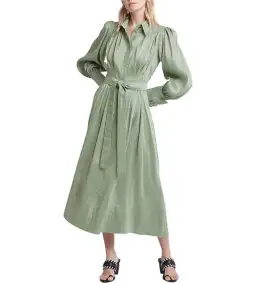 Aje Idealist Shirt Dress Green Size 8  for rent on The Volte - image 1
