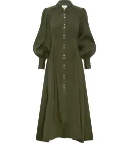 Aje Oxidised Shirt Dress Green Size 8 for rent on The Volte - image 2
