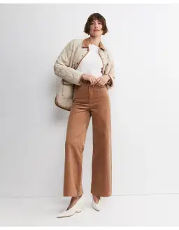Sportscraft Cleo Cord Wide Leg Jean Camel Size AU 14