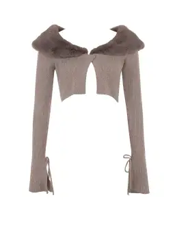 House Of CB Dahlia Cashmere Cardigan Beige Size AU 14  for rent on The Volte - image 4