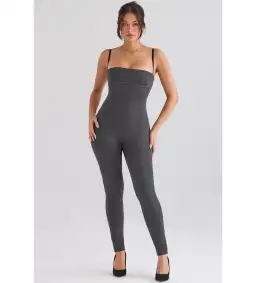 House of CB Luisa Loungewear Jumpsuit Charcoal Size Au 14 for rent on The Volte - image 2