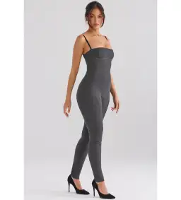 House of CB Luisa Loungewear Jumpsuit Charcoal Size Au 14 for rent on The Volte - image 3