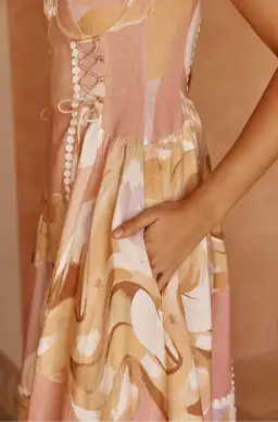 Zaco Dress Sogno Tramonto Multi Print Size 6 for rent on The Volte - image 2