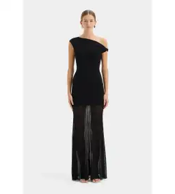 Sir The Label Indigo Twist Maxi Dress in Black  Size 4 / AU 14