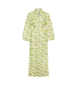 Palm Noosa Noddy Belted Shirt Dress in Green Palms Size 10 for rent on The Volte - image 5