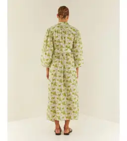 Palm Noosa Noddy Belted Shirt Dress in Green Palms Size 10 for rent on The Volte - image 3