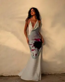 Rat & Boa Angelina Maxi Dress Iris Print Size XS / AU 6