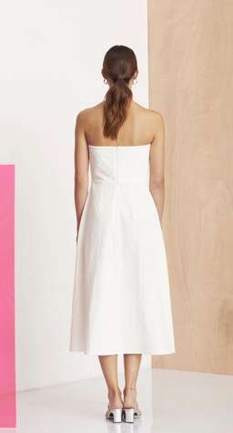 Bec and Bridge White Nathalie Midi Dress Size 12 for rent on The Volte - image 3