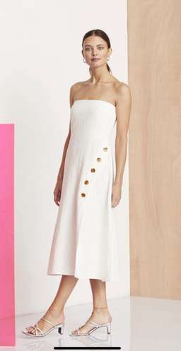 Bec and Bridge White Nathalie Midi Dress Size 12 for rent on The Volte - image 2