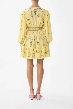 Camilla Button Front Frill Dress in Yellow Size XXL / AU 18 for rent on The Volte - image 3