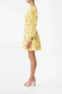 Camilla Button Front Frill Dress in Yellow Size XXL / AU 18 for rent on The Volte - image 2