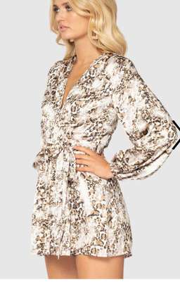 Pilgrim Remy Playsuit Leopard Print Size 10