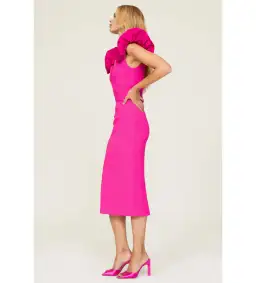 Rebecca Vallance Cupids Bow Dress Pink Size AU  12 for rent on The Volte - image 3