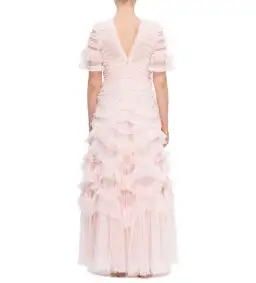 Needle & Thread Phoenix V-neck Gown Pink Size AU8 for rent on The Volte - image 2