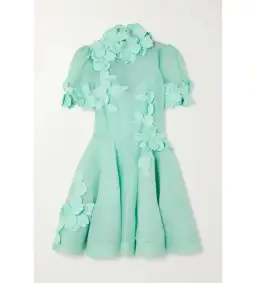 Zimmermann	High Tide Lift Off Flower Mini Dress Mint Size 2/Au 12 for rent on The Volte - image 2