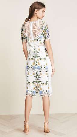 Thurley Vasette Lace Midi Dress Print Size 6 for rent on The Volte - image 2