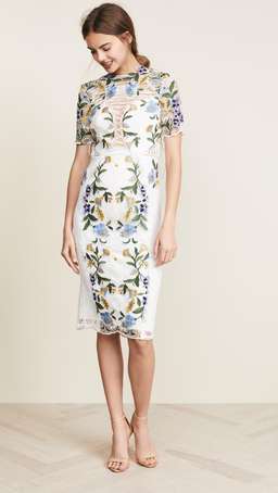Thurley Vasette Lace Midi Dress Print Size 6 for rent on The Volte - image 1
