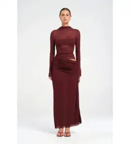 Benni Mable Maxi Dress in Plum Size 10  for rent on The Volte - image 1
