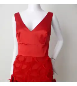 Alannah Hill Kick up a Storm Mini Dress Red Size 8 for rent on The Volte - image 4