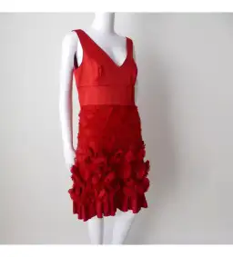Alannah Hill Kick up a Storm Mini Dress Red Size 8 for rent on The Volte - image 3
