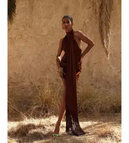 Rat & Boa Serafia Dress in Cocoa Size 6 for rent on The Volte - image 1