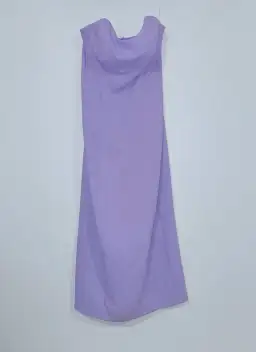 Kookai Oyster Strapless Midi Dress Lilac Size 12 for rent on The Volte - image 2