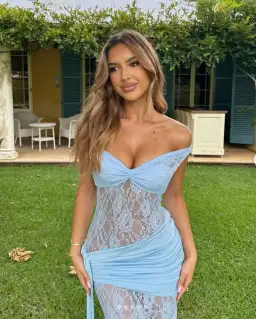 Deconduarte Ivana Maxi Dress in Baby Blue Size Small / AU 8 for rent on The Volte - image 2