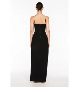 Manning Cartell Double Time Pleat Maxi Dress Black Size 10 for rent on The Volte - image 4