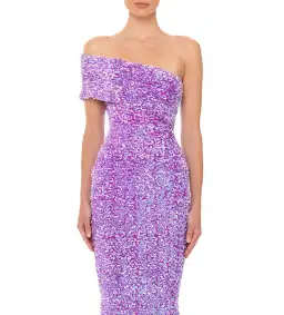 Eliya The Label Alyssa Dress in Purple Sequin Size M / AU 10 for rent on The Volte - image 4