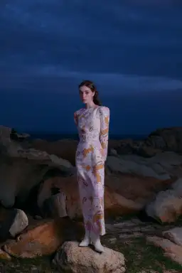 Justin Tong Hazel Maxi Dress Multi Size 14 for rent on The Volte - image 6