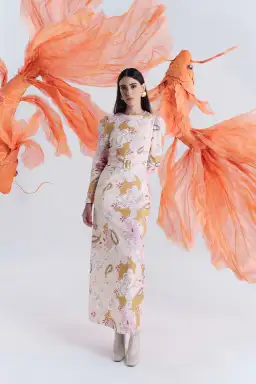 Justin Tong Hazel Maxi Dress Multi Size 14 for rent on The Volte - image 4