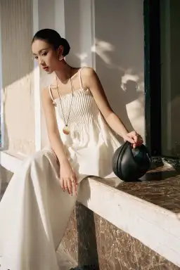 Justin Tong Skirt Ivory Size 10 for rent on The Volte - image 2