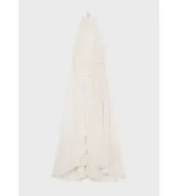 Blumarine Long Georgette Dress White Size 8 for rent on The Volte - image 3