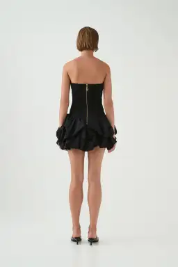Aje Violette Bubble Hem Mini Dress in Black Size 12 for rent on The Volte - image 5